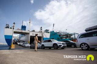 OPÉRATION MARHABA 2023 : LE PORT DE TANGER MED SE MOBILISE  POUR L’ACCUEIL DES MAROCAINS RÉSIDENTS A L’ÉTRANGER DANS DES  CONDITIONS OPTIMALES