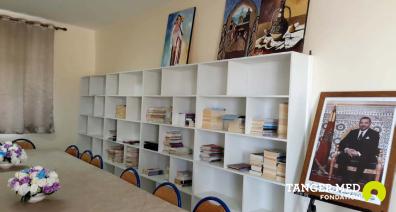 AMÉNAGEMENT D'UNE BIBLIO THÈQUE SCOLAIRE AU COLLÈGE  DHAR ELKHAROUB À KSAR EL MAJAZ