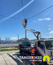 LA FONDATION TANGER MED AMÉLIORE L’ÉCLAIRAGE AU DOUAR AL HAOUMA