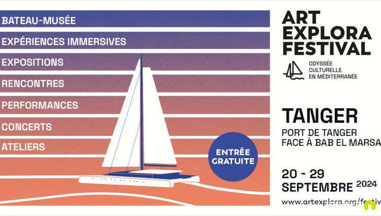 LE FESTIVAL ART EXPLORA : LE  PREMIER BATEAU-MUSÉE AU  MONDE S’INVITE À TANGER