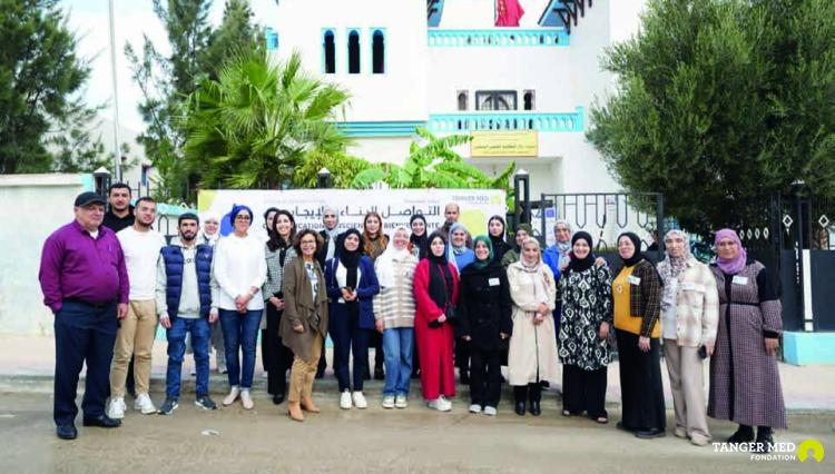 FONDATION TANGER MED: ORGANISATION D’UN ATELIER  DE SENSIBILISATION AU PROFIT  DES GESTIONNAIRES DES  ÉTABLISSEMENTS DAR TALIBA ET  DAR TALIB